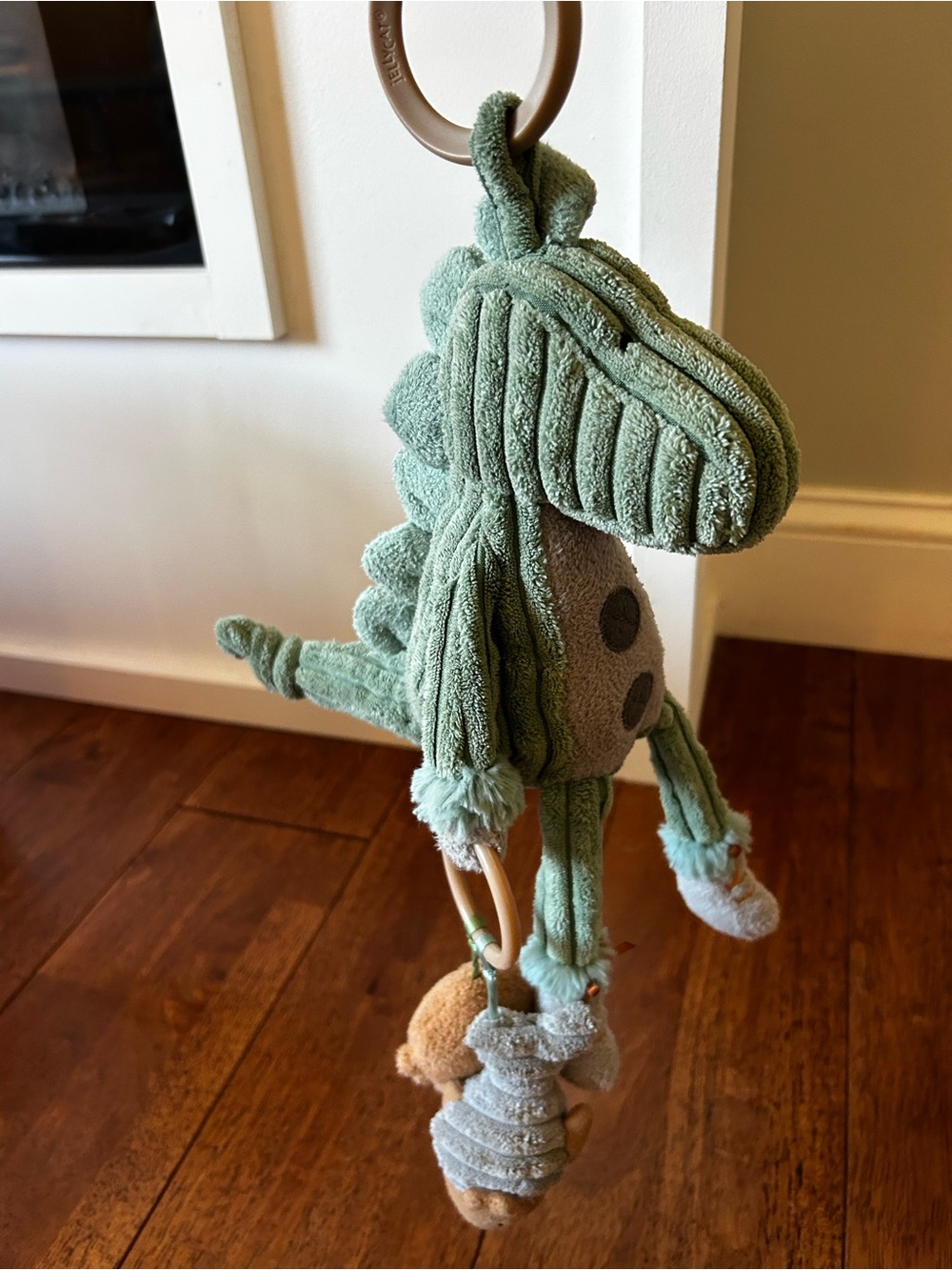 Jellycat Green Corduroy Dinosaur Pull Toy